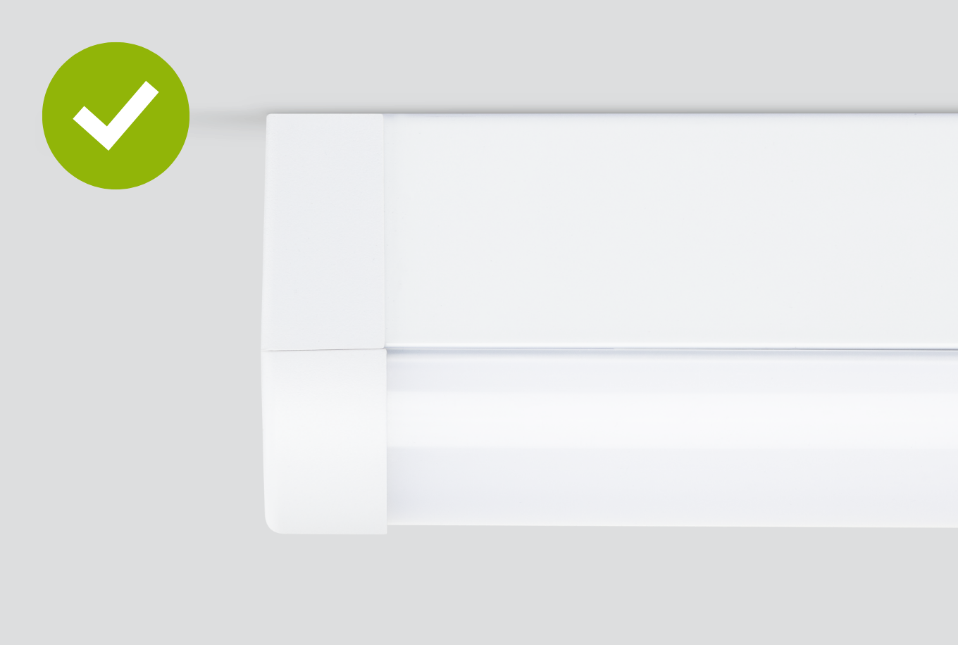 The Skypack Pro base sits flush to the ceiling to prevent damage or twisting The Skypack Pro base sits flush to the ceiling to prevent damage or twisting